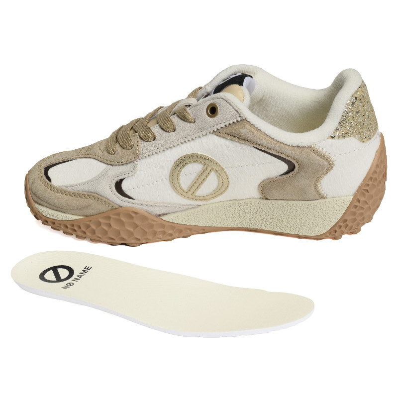 KATE SNEAKER Beige Or, Baskets Mode No Name