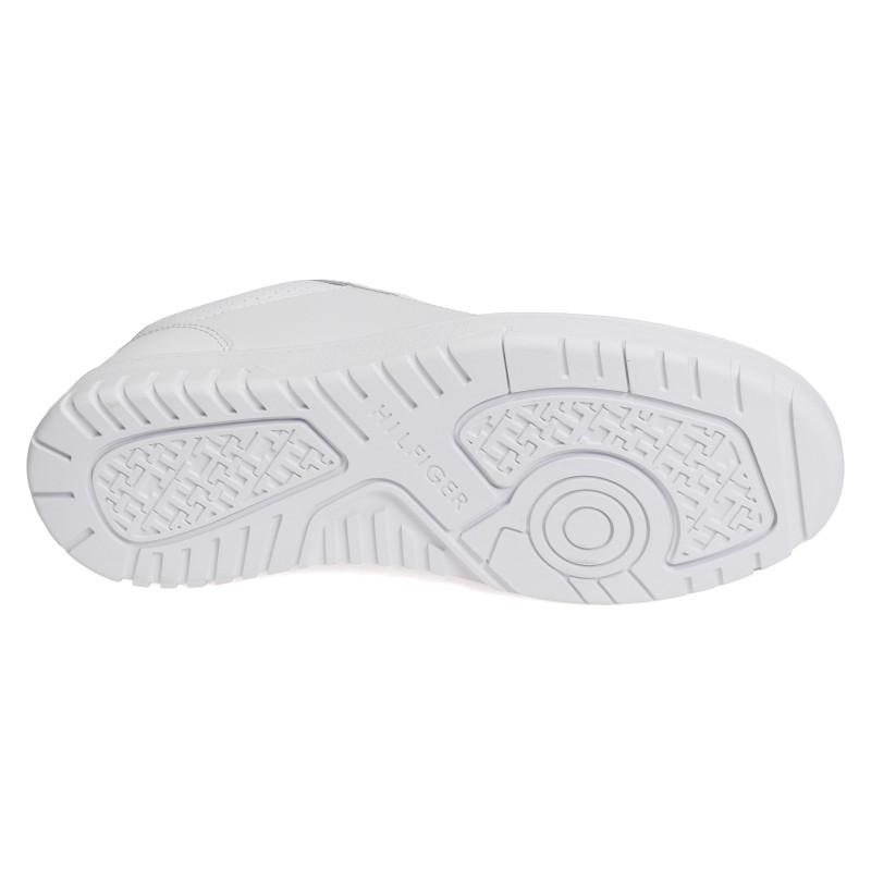 TH BASKET CORE LEATHER 5927 Blanc, Sneakers basses Tommy Hilfiger