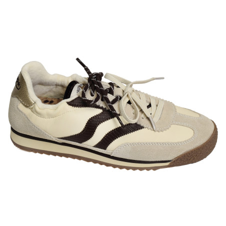 UTAH CUIR Beige Marron, Baskets Mode MRP Star