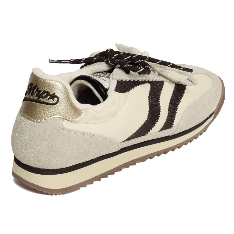 UTAH CUIR Beige Marron, Baskets Mode MRP Star