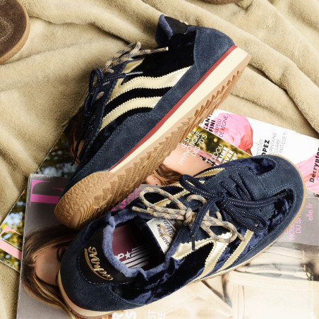 UTAH VELOUR Marine, Baskets Mode MRP Star