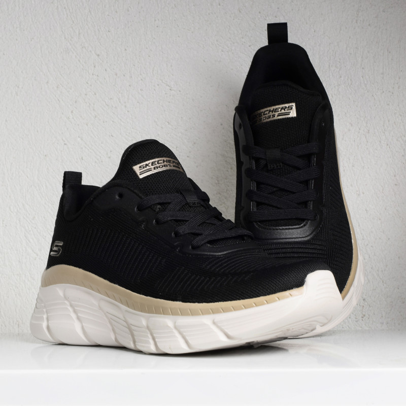 BOBS B FLEX HI Noir, Baskets running Skechers