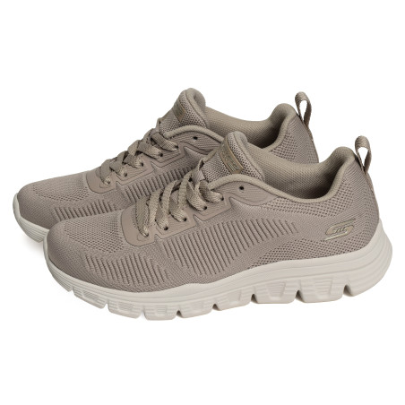 BOBS SQUAD B LITE Taupe, Baskets running Skechers