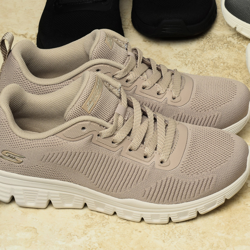 BOBS SQUAD B LITE Taupe, Baskets running Skechers