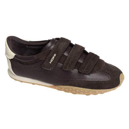 BRIDGE VELCROS Chocolat, Baskets Mode Hoff