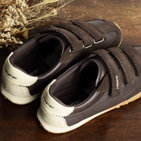 BRIDGE VELCROS Chocolat, Baskets Mode Hoff