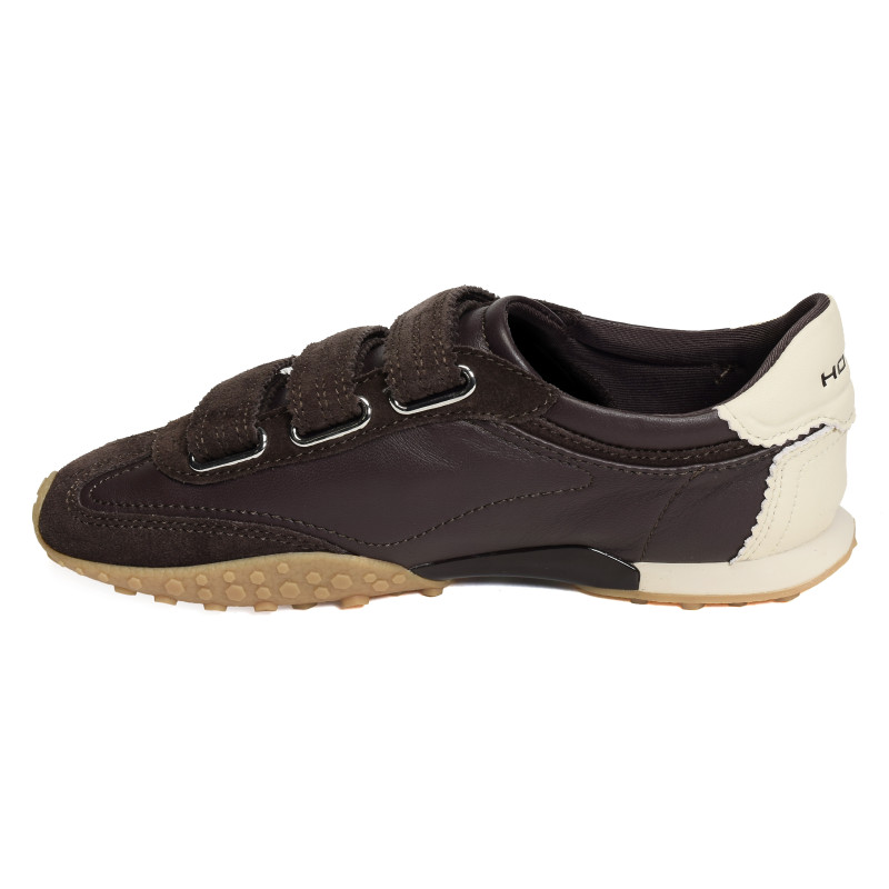 BRIDGE VELCROS Chocolat, Baskets Mode Hoff