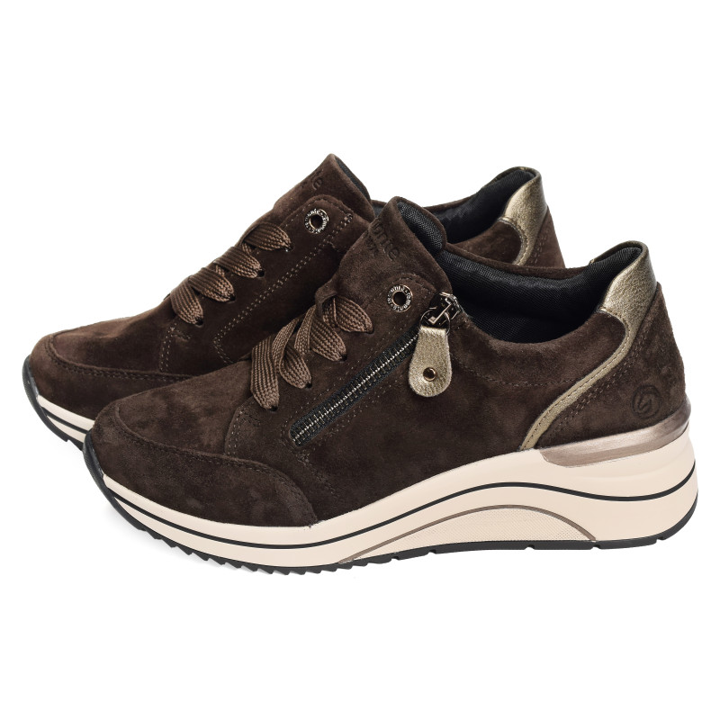 D0T03 Chocolat, Baskets running Remonte