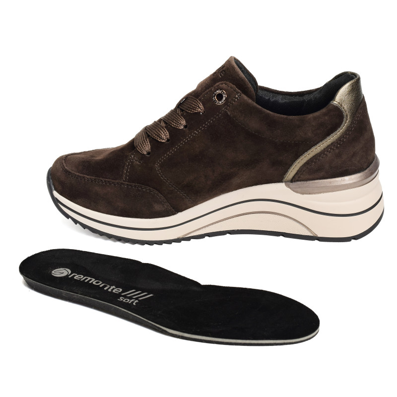D0T03 Chocolat, Baskets running Remonte
