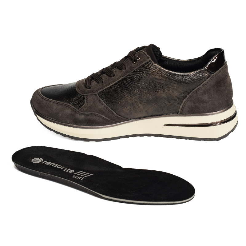D1G08 Chocolat, Baskets running Remonte