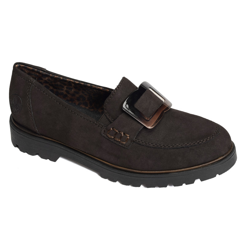 45553 Chocolat, Mocassins Rieker