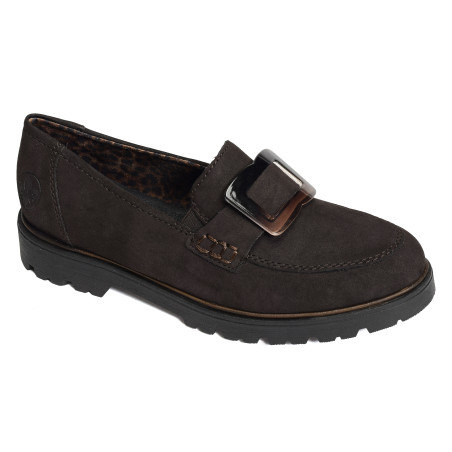 45553 Chocolat, Mocassins Rieker