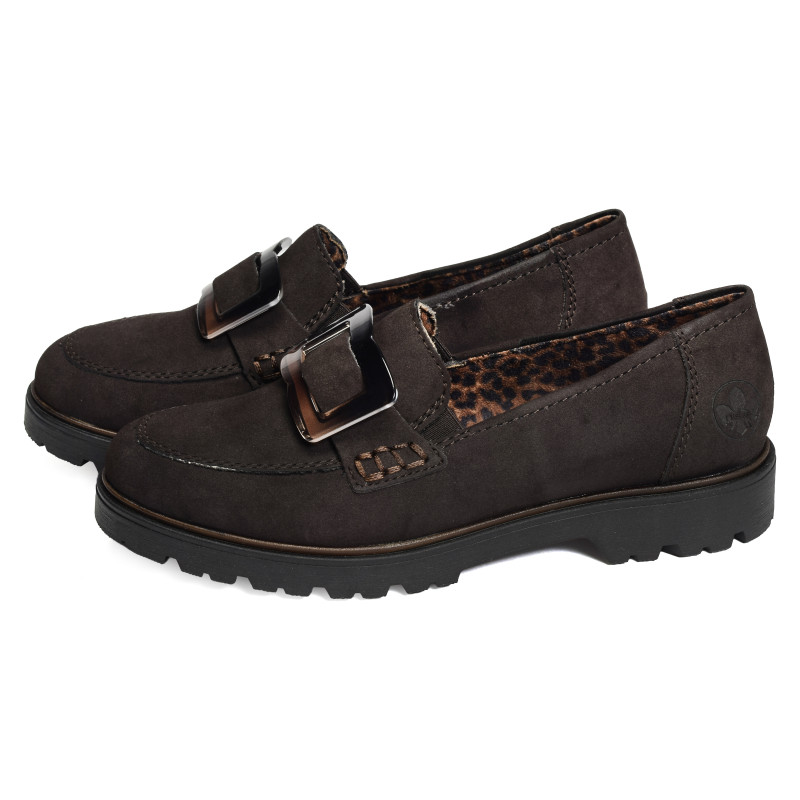 45553 Chocolat, Mocassins Rieker