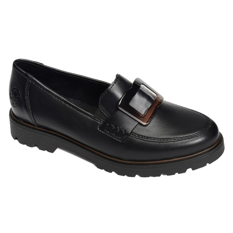 45553 Noir, Mocassins Rieker