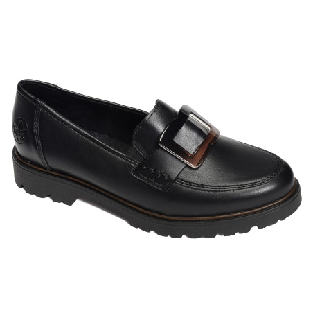 45553 Noir, Mocassins Rieker