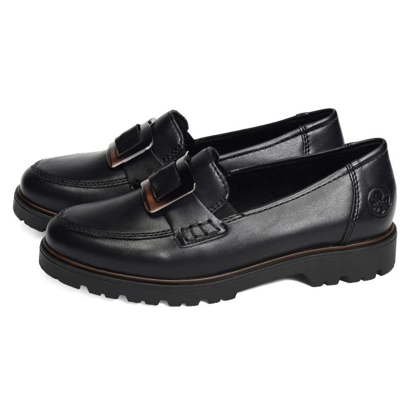 45553 Noir, Mocassins Rieker