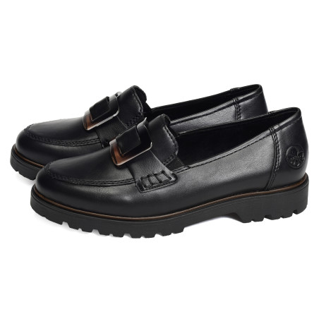 45553 Noir, Mocassins Rieker