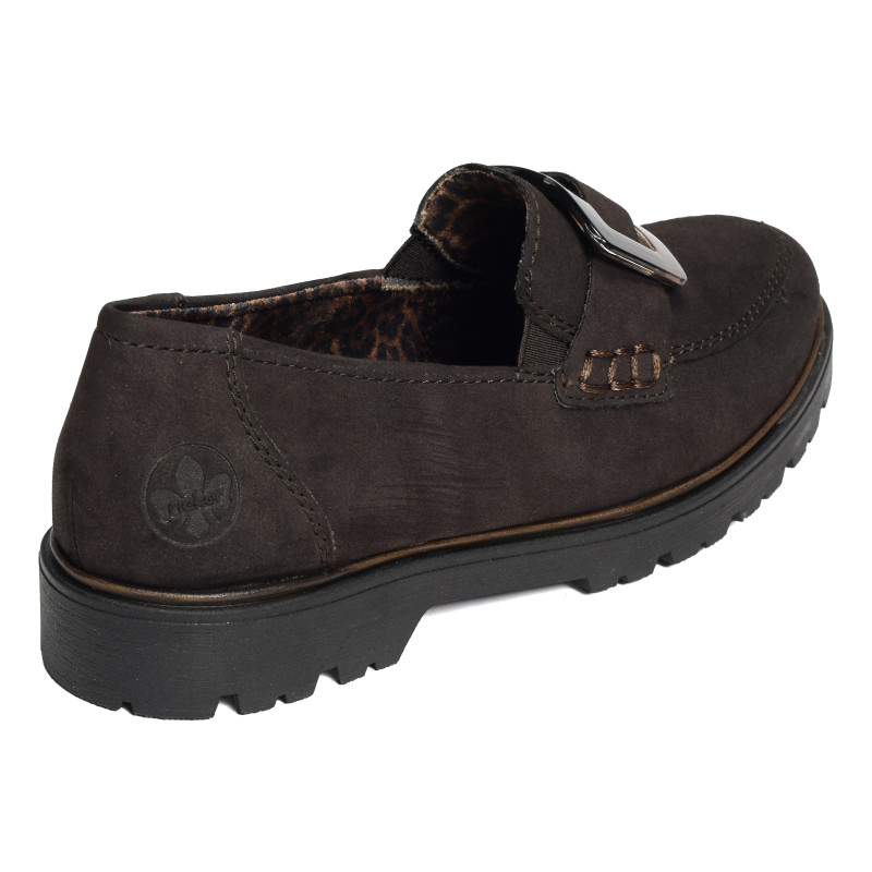 45553 Chocolat, Mocassins Rieker