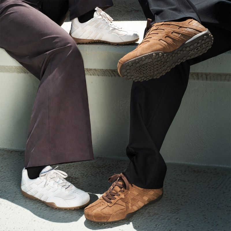 D SNAKE A Noisette, Sneakers basses Geox