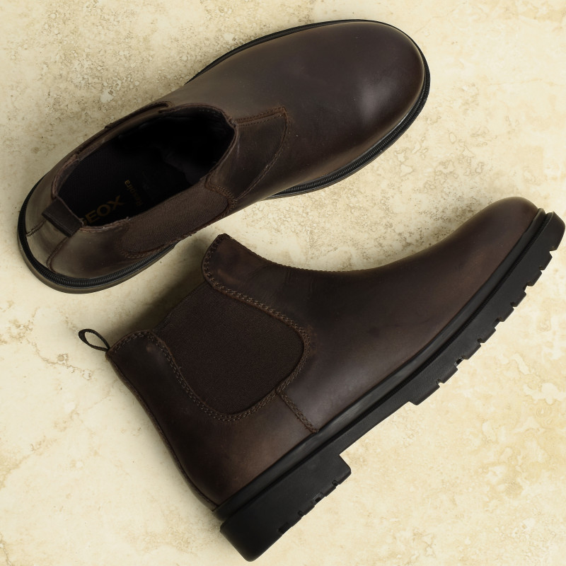 U ANDALO A Café, Chelsea boots Geox