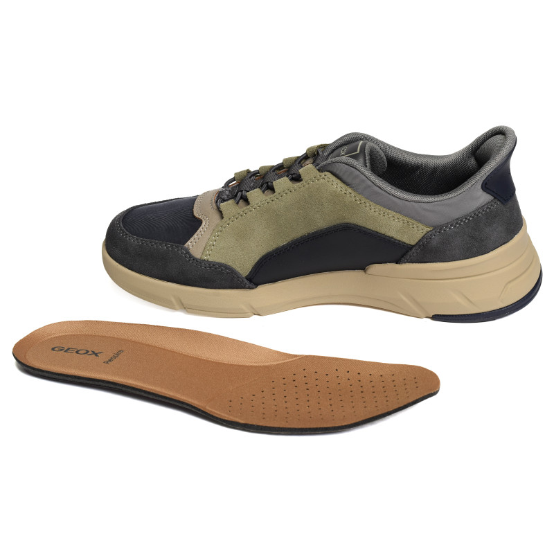 U VITTOUR PLUS Marine Kaki, Slip-On Geox