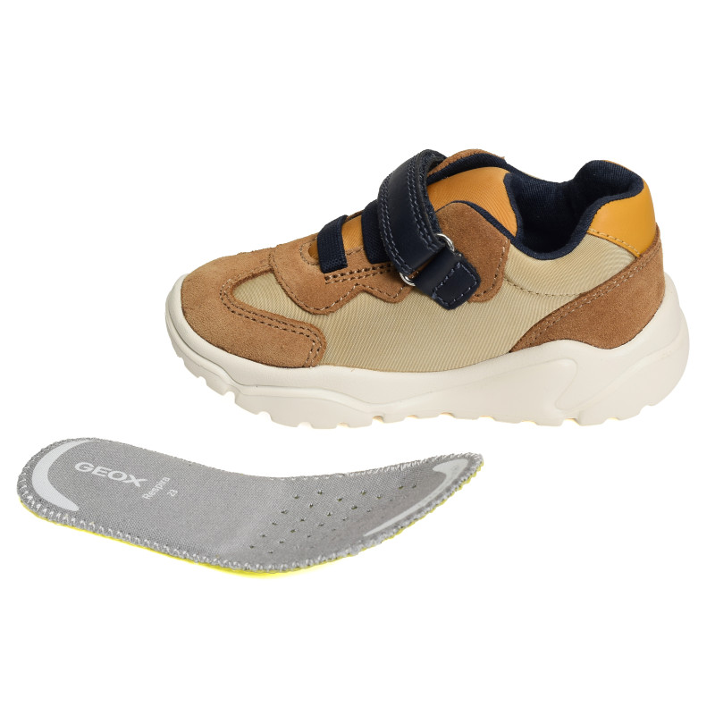 B CIUFCIUF B Camel Multicolore, Baskets running Geox