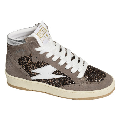 BRAGA Taupe, Baskets Mode Semerdjian