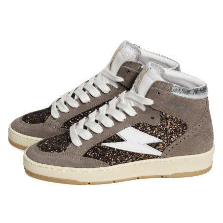 BRAGA Taupe, Baskets Mode Semerdjian