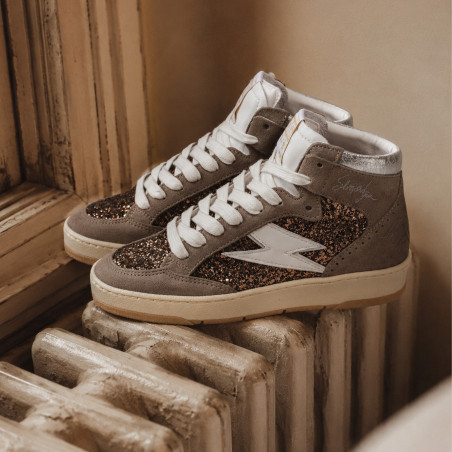 BRAGA Taupe, Baskets Mode Semerdjian