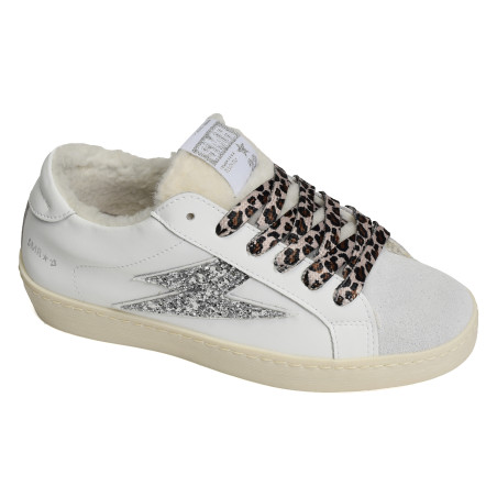 MAYA Blanc Argent, Baskets Mode Semerdjian