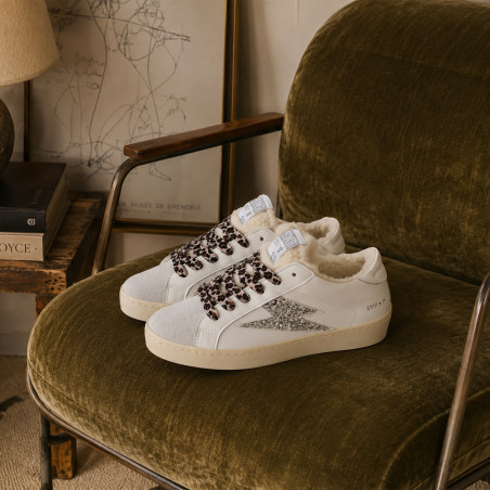 MAYA Blanc Argent, Baskets Mode Semerdjian