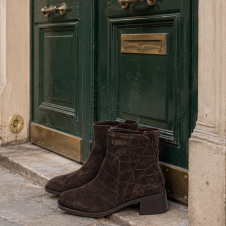 LILLA 01 Chocolat, Bottines Regarde le Ciel
