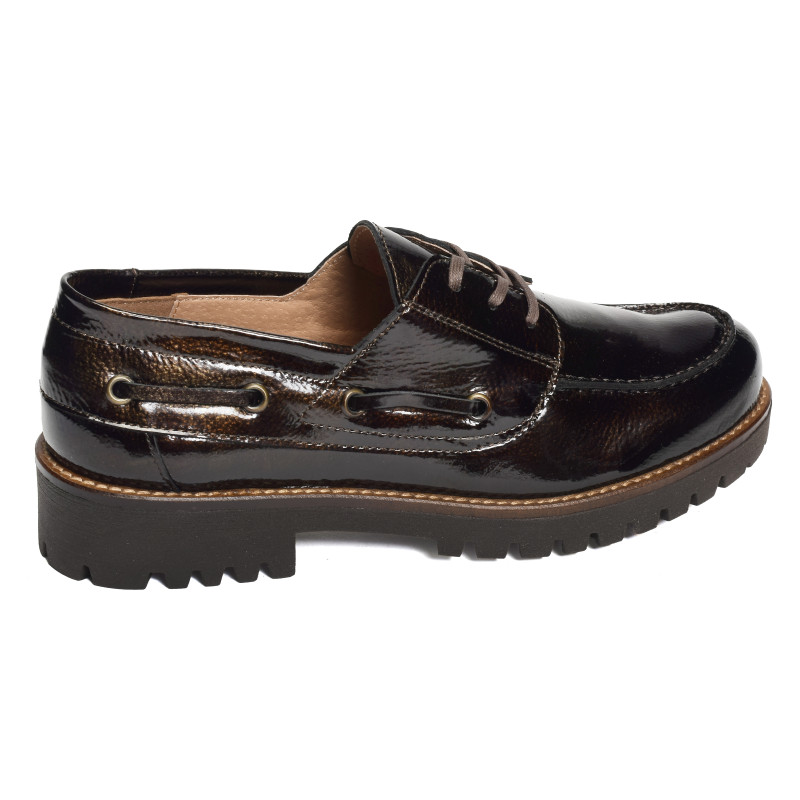 CV5617 Verni Marron, Derbies Rock & Rose