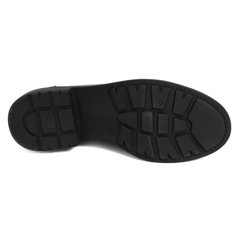 CV6407 Verni Noir, Richelieus Rock & Rose
