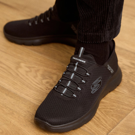 GLIDE STEP NOXUS Noir, Slip-On Skechers