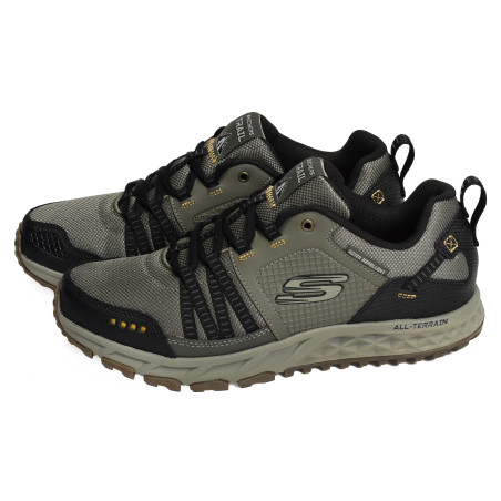 ESCAPE PLAN Kaki, Baskets running Skechers