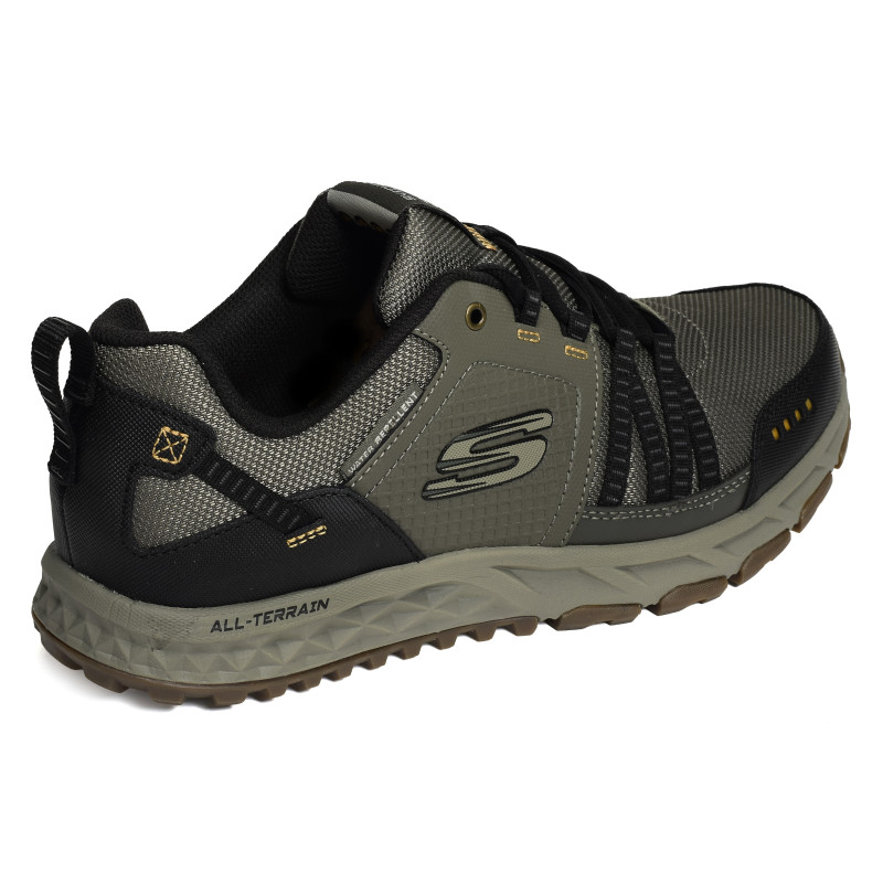 ESCAPE PLAN Kaki, Baskets running Skechers