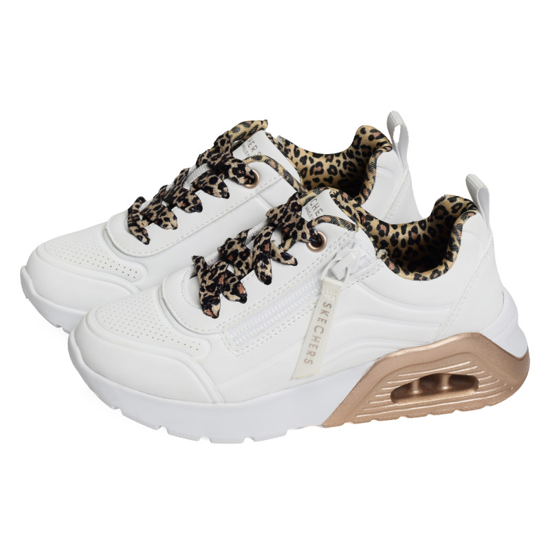 UNO LITE 2.0 LEOPARD STRIDE Blanc Léopard, Baskets running Skechers