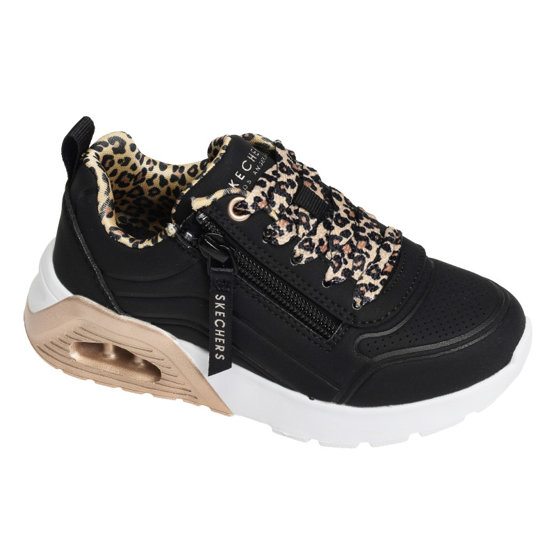 UNO LITE 2.0 LEOPARD STRIDE Noir Léopard, Baskets running Skechers