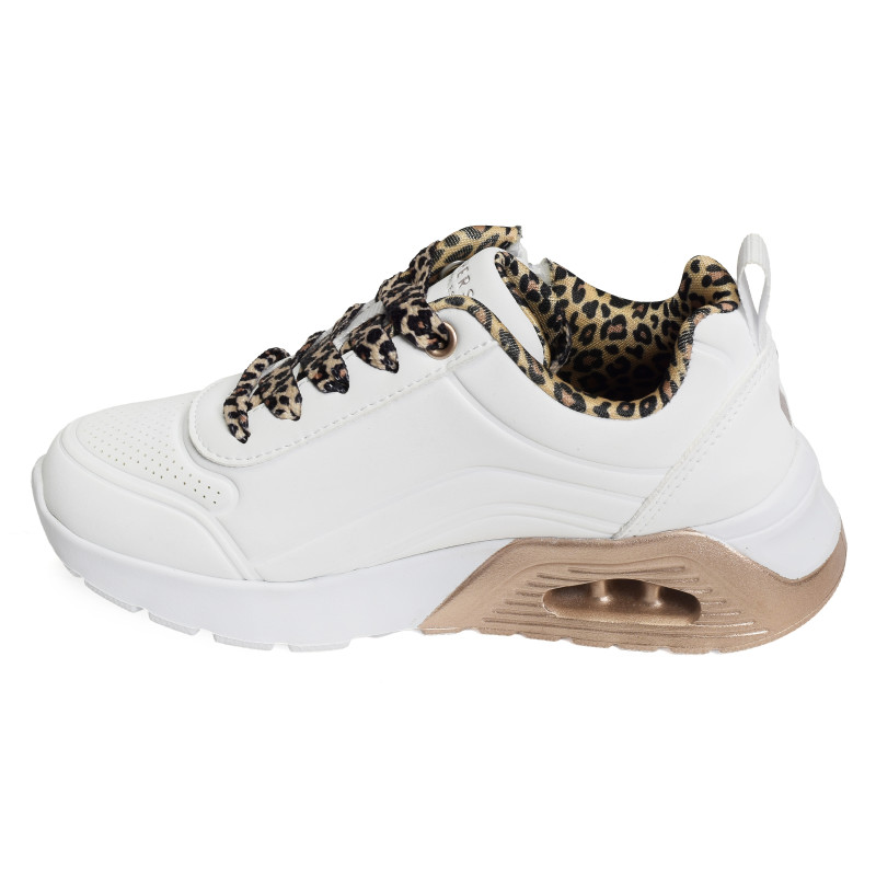 UNO LITE 2.0 LEOPARD STRIDE Blanc Léopard, Baskets running Skechers