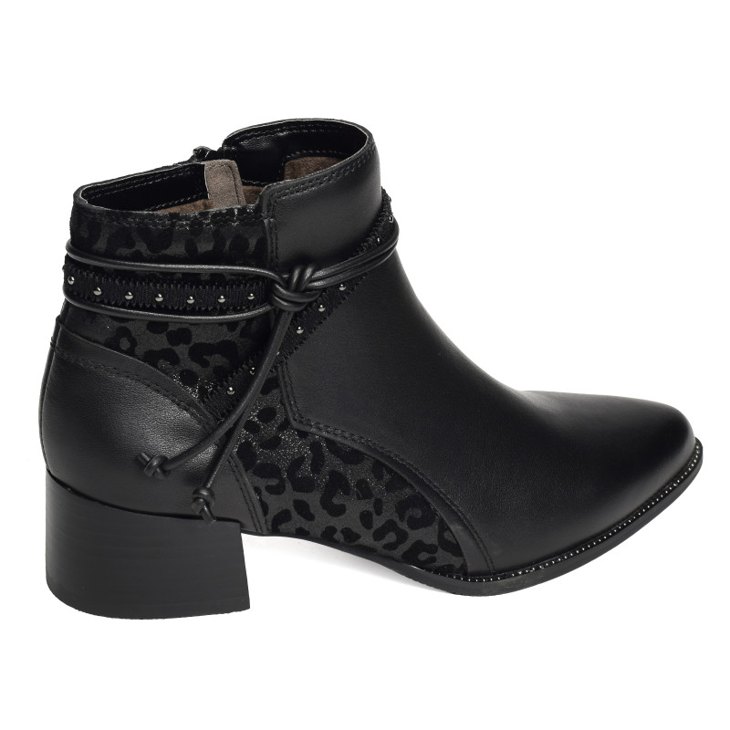 BANKS Noir Léopard, Bottines Fugitive