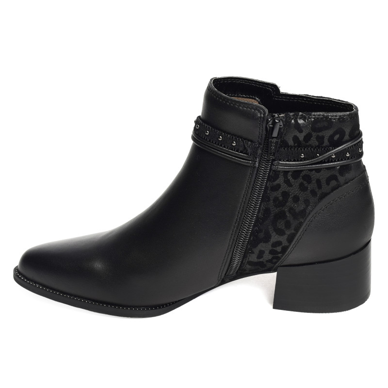 BANKS Noir Léopard, Bottines Fugitive