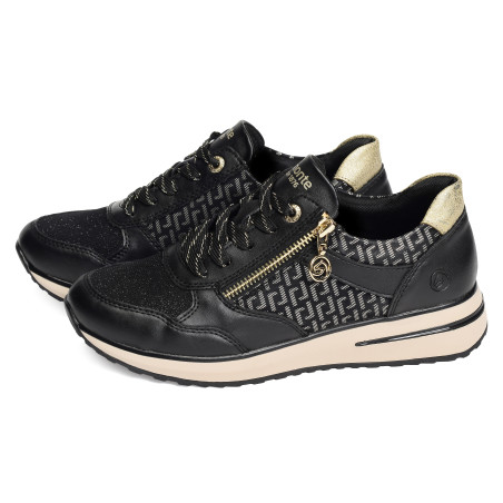 D1G08 Noir, Baskets running Remonte