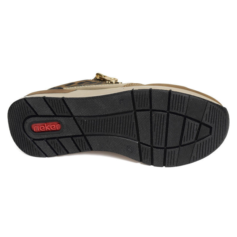 58902 Marron Léopard, Baskets running Rieker