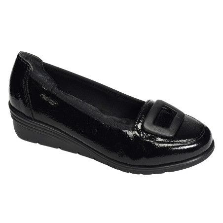 L5362 Verni Noir, Ballerines Rieker