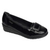 L5362 Verni Noir, Ballerines Rieker