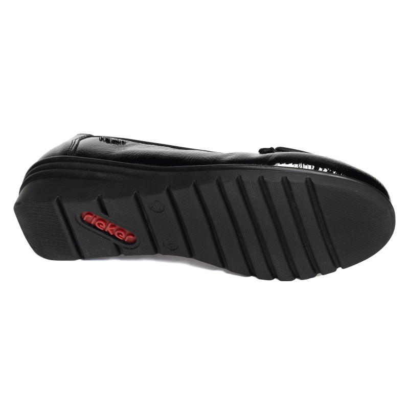 L5362 Verni Noir, Ballerines Rieker