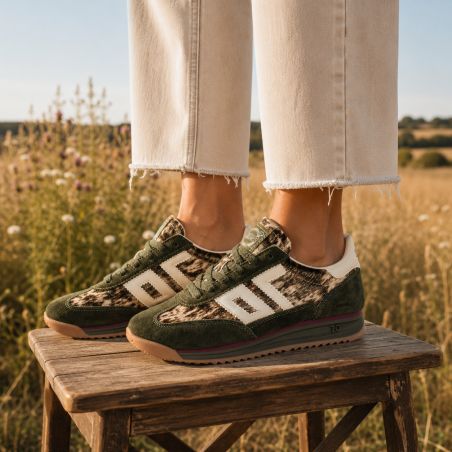  JOGGER FUR COW Kaki Beige