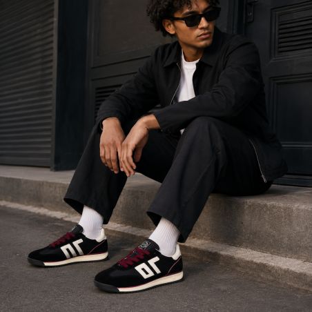  JOGGER SPONGY NYLON MEN Noir Blanc