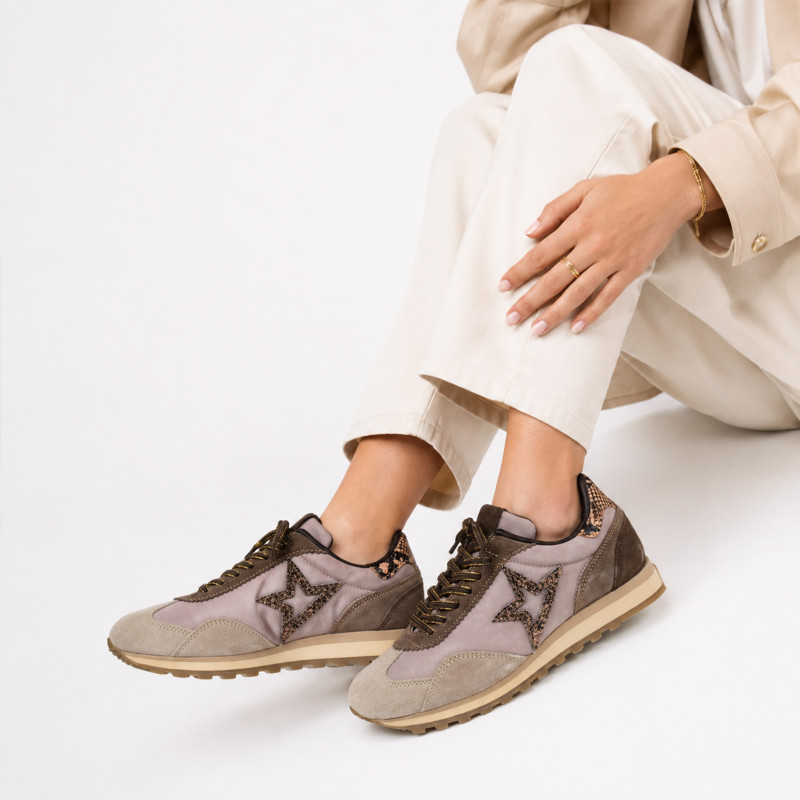 C1259 Taupe Serpent, Baskets running Cetti